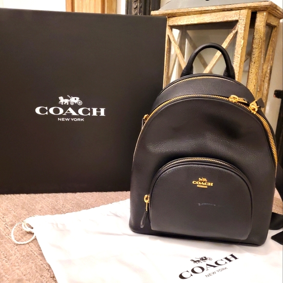 Coach Handbags - Black Coach Pebbled Leather Backpack -STILL AVAILABLE